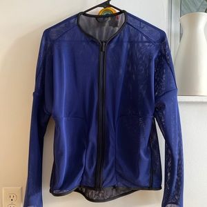 lululemon lab reversible blue black jacket mesh S